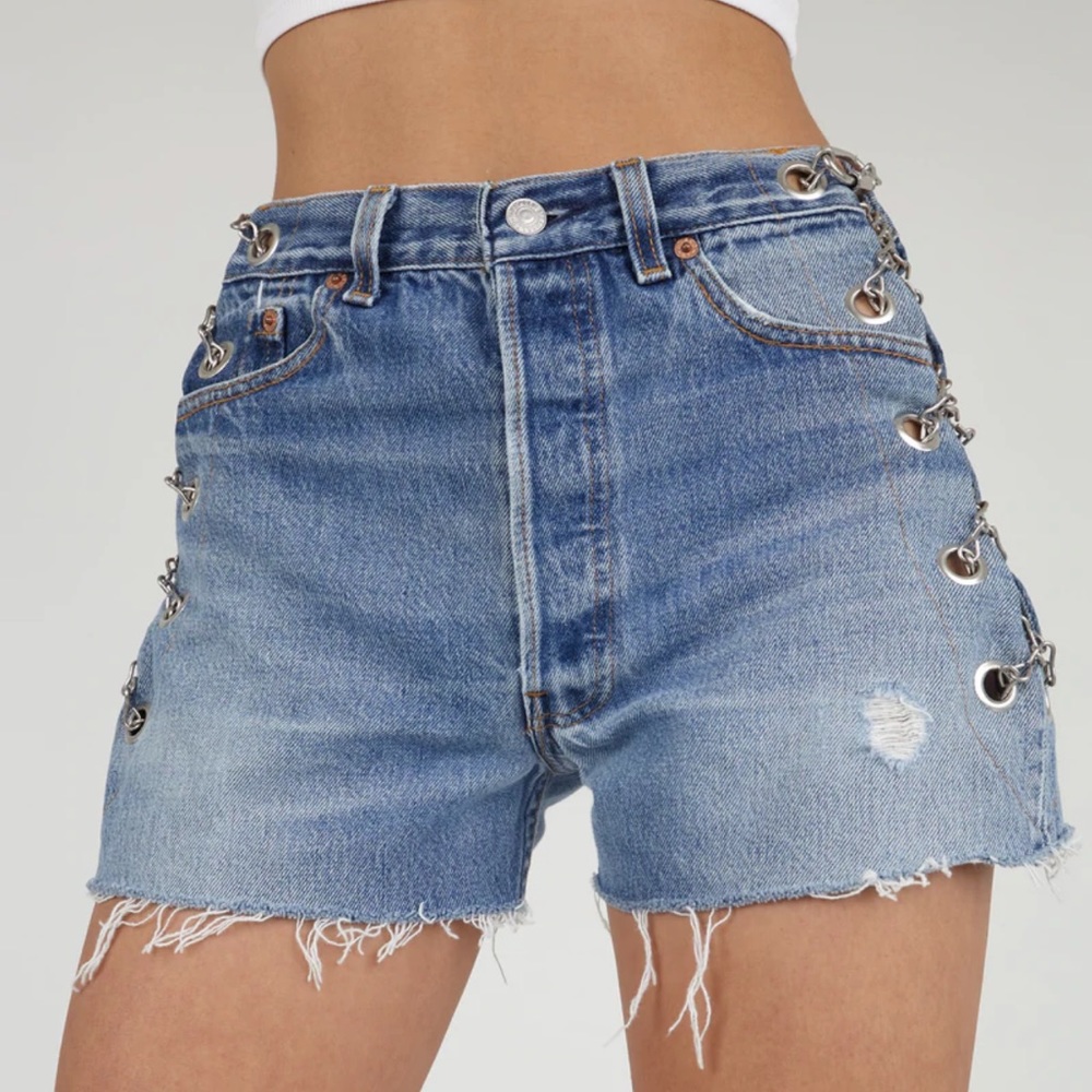 EB Denim Vintage Chain Shorts
